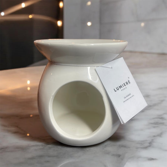 Waxmelt Oil Burner - Ceramic White