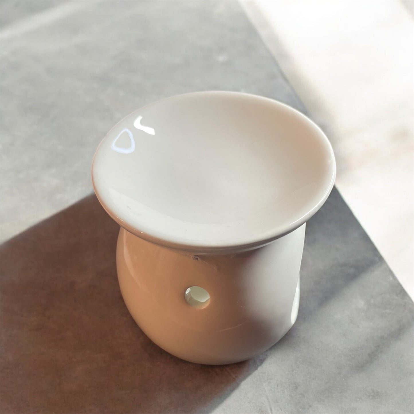 Waxmelt Oil Burner - Ceramic White